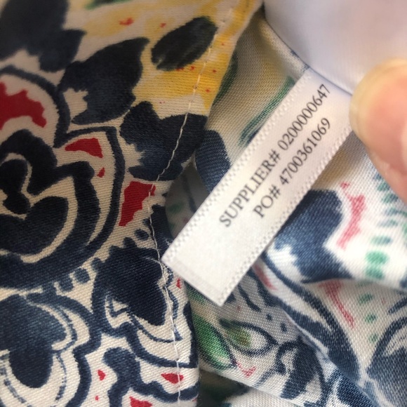 Chaps Multi-Color Paisley Print No Iron Shirt Size 2X - Picture 10 of 11